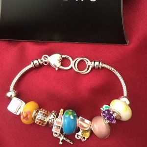 Landau Wine AMBROSIA CHARM BRACELET